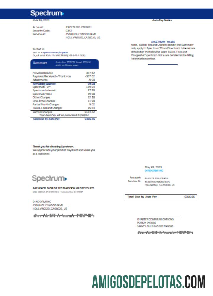 Projeto de lei de negócios de serviços públicos de espectro SCR exemplo real